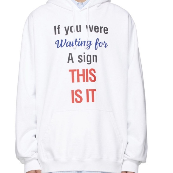 Vetements limited edition free hugs hoodie XL